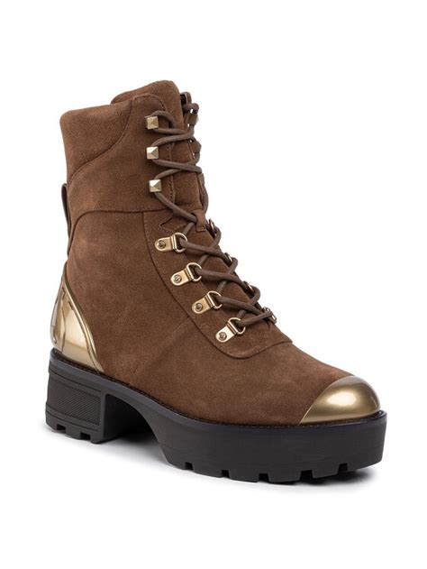michael michael kors khloe lace-up bootie